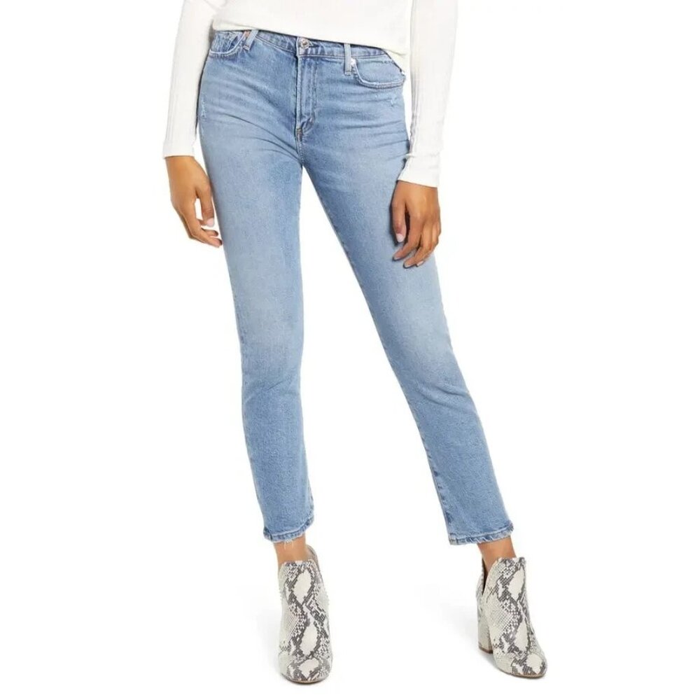 NWT Citizens of Humanity Harlow Ankle in Chit Chat Mid Rise Slim Jeans 31